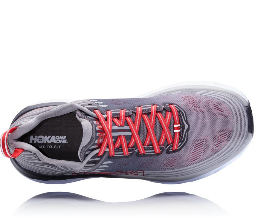 Zapatillas Running Hoka One One Hombre - Bondi 6 - Gris - NDA724815